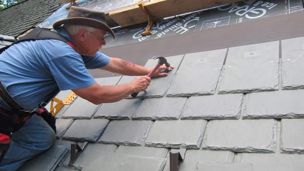 roof slate snow guards synthetic installation roofing needed davinci install imitation roofscapes davinciroofscapes exteriors dreams true come around energy rocky
