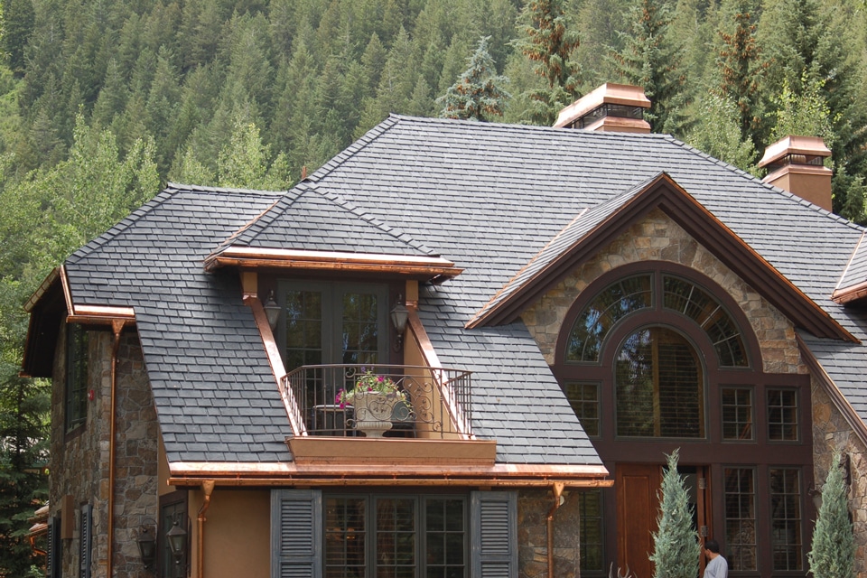 slate roofing and home exterior