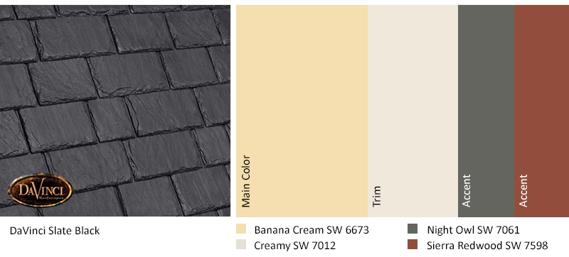 Slate Black Roof Color Scheme