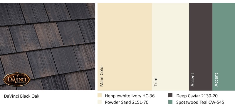Black Oak Roof Exterior Color Schemes Nature Crafted Collection