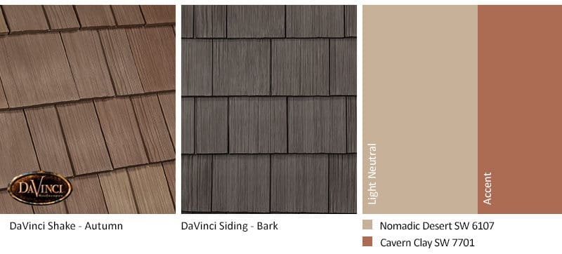 2. Select Shake – Autumn – Bark Brown Shake Siding Exterior Color Schemes