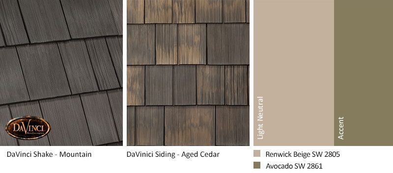 3. Select Shake – Mountain – Aged Cedar Shake Siding Exterior Color Schemes