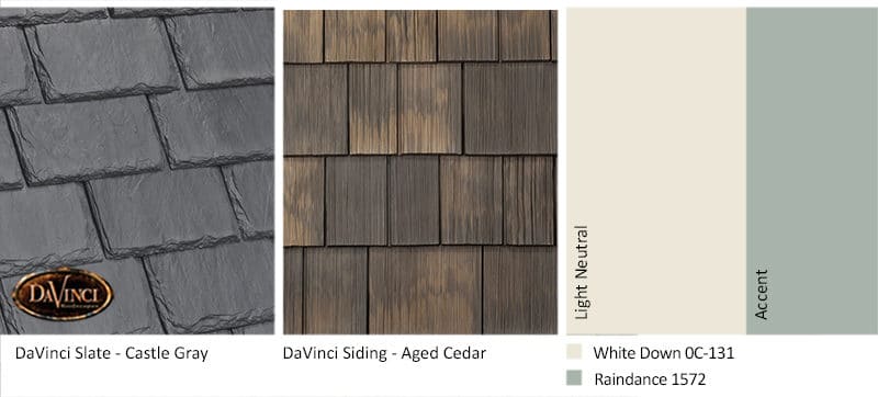 5. Single-Width Slate – Castle Gray – Aged Cedar Shake Siding Exterior Color Schemes