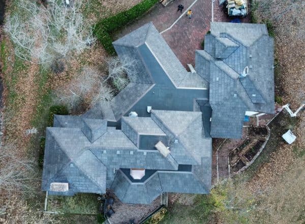 These homeowners took their time considering replacement roofing options before settling on DaVinci composite shake. 