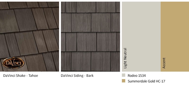 3. Select Shake – Tahoe – Bark Brown Shake Siding Exterior Color Schemes
