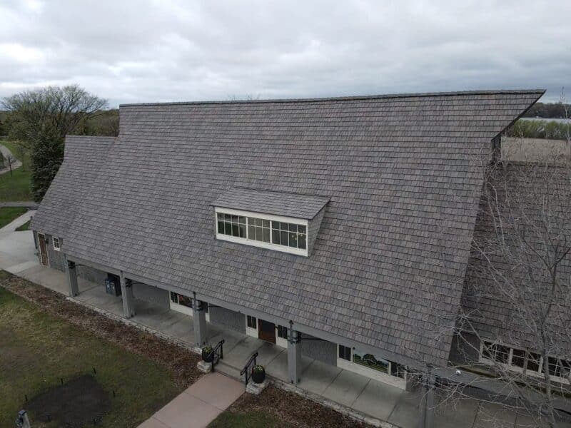 After using DaVinci on their pump house, Chaska Town Course upgraded their clubhouse to composite roofing with great results. 